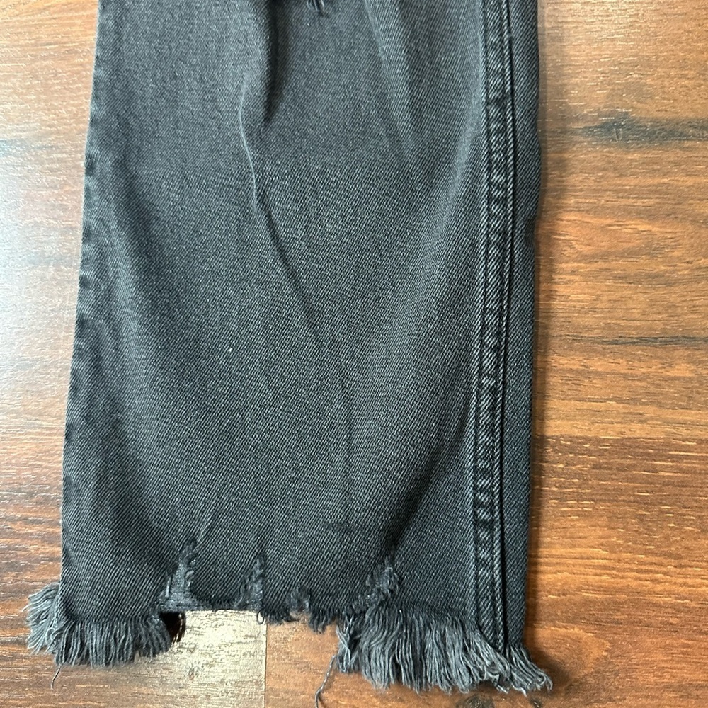 Abercrombie Ultra High Rise Ankle Straight Jeans washed black Sz 8 (29) - Picture 12 of 14